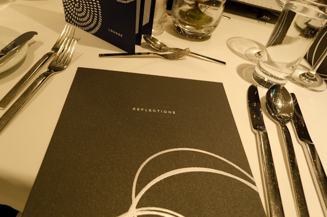 Dinner is served in the Reflections Restaurant. Photo © 2014 Aaron Saunders
